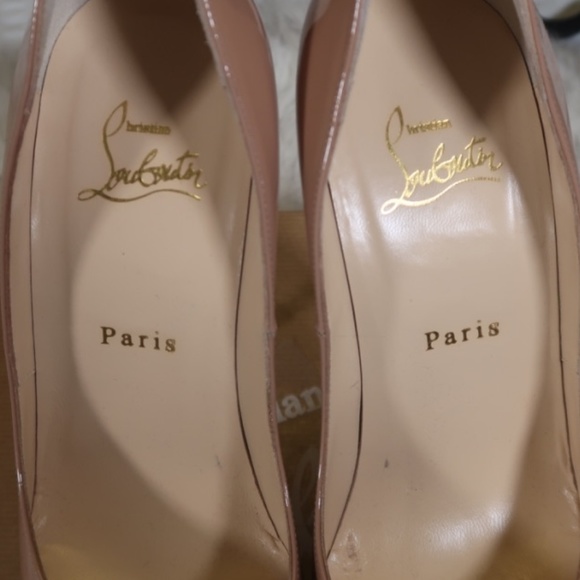 Christian Louboutin Nude Lady Peep 150 AUTHENTIC - Picture 2 of 8